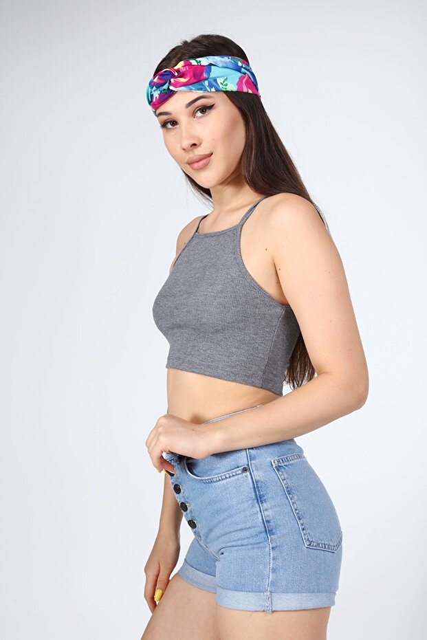 بوستير أساسي قصير مع حزام حبل - 3