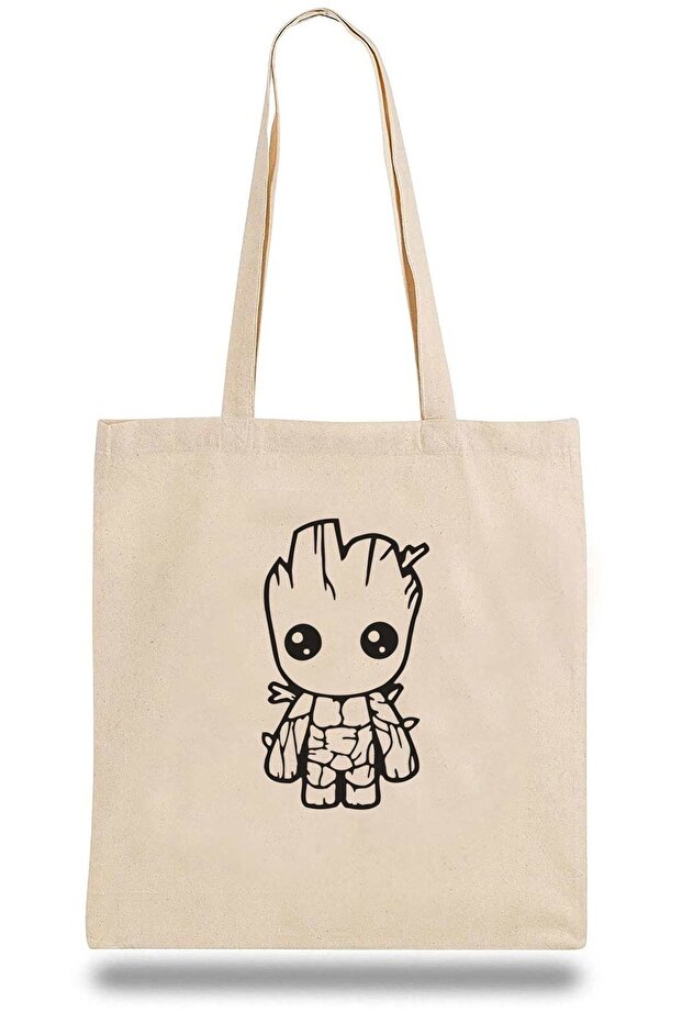 Cloth Bag Groot Pattern Logo Drawing - 1
