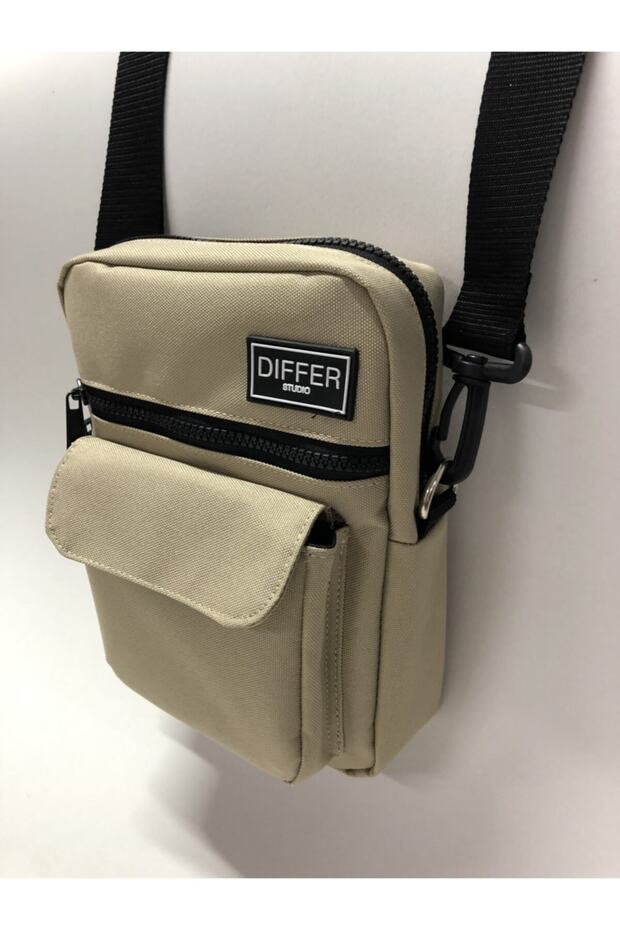 Beige Stone Colored Shoulder Bag - 5