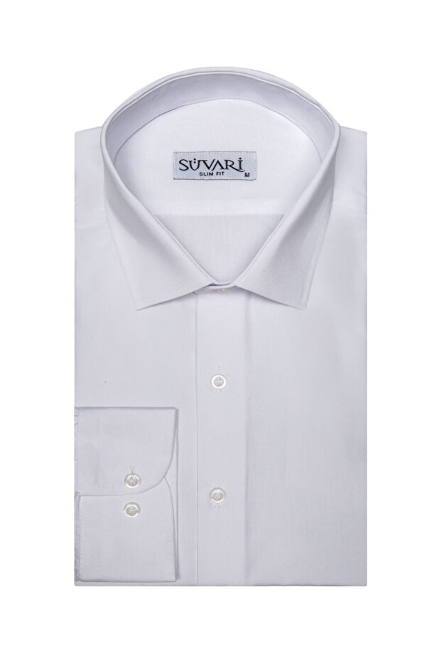 Slim Fit Filafil Erkek Gömlek - 1