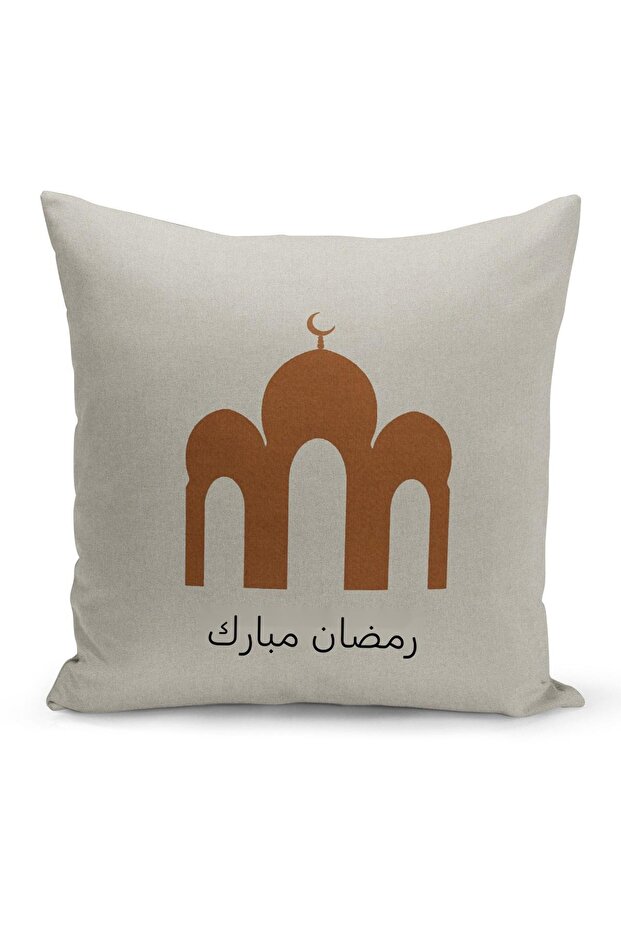 غطاء وسادة مطبوع رقميًا مزدوج الجوانب منقوش بشكل خاص لشهر رمضان
