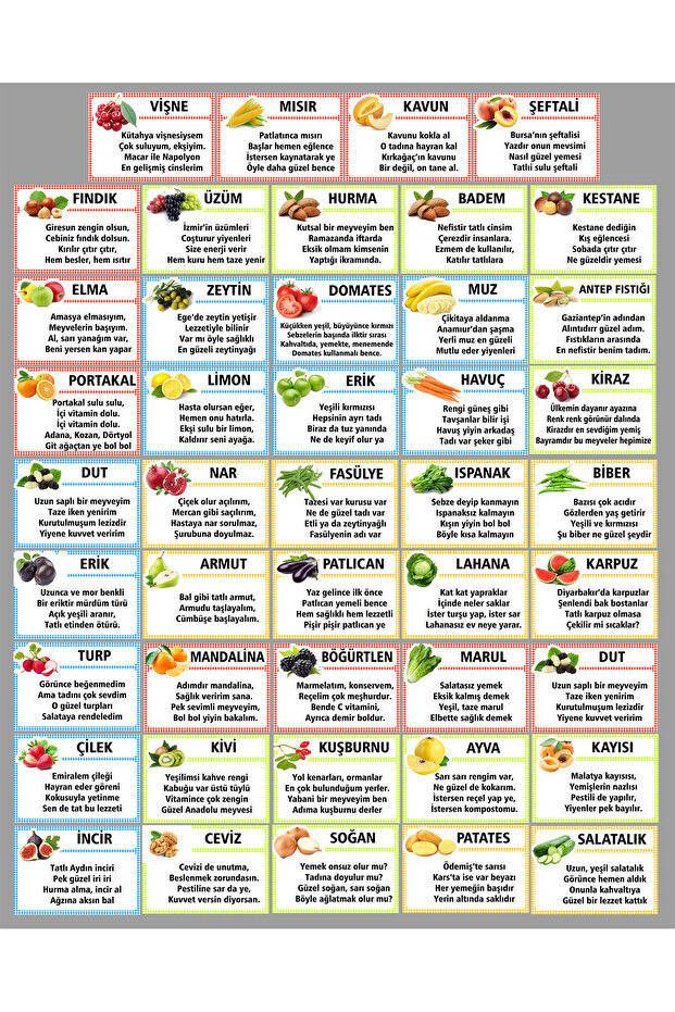 Domestic Goods Week Card Set (10X15 cm 44 Pieces)