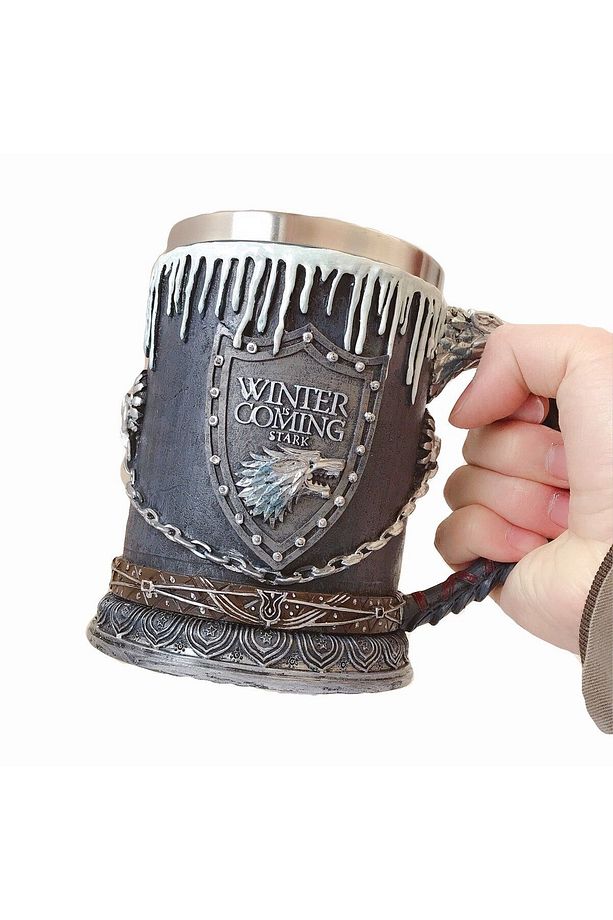 Game Of Thrones Stark Kupa 3d Oyma Paslanmaz Çelik Kupa - 1