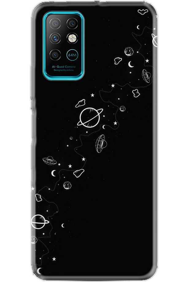 Infınıx Note 8 Kılıf Silikon Desen Özel Seri Planet 1620 - 1