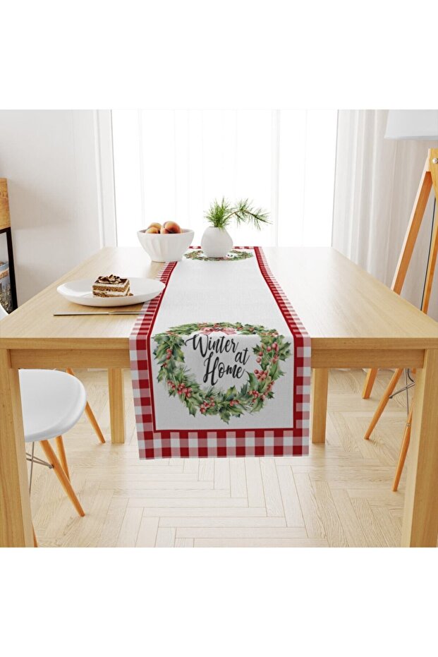 Yılbaşı Desenli Runner Modeli - 1