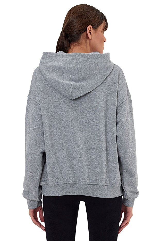 Oversize Kapşonlu Sweatshirt - 6