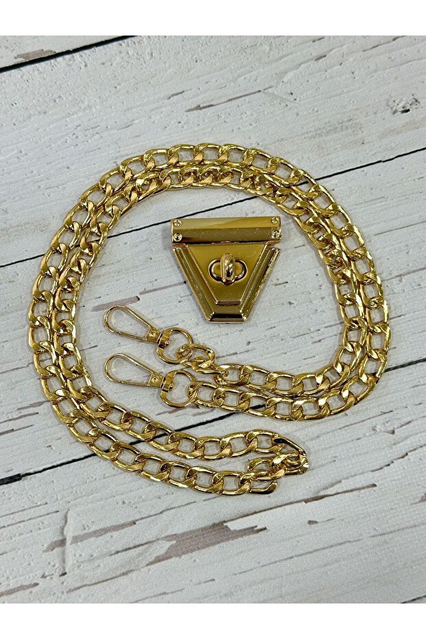 Bag Chain Set / 1 Meter Chain 1Pcs Clip 2Pcs Spring Ring Triangle Model