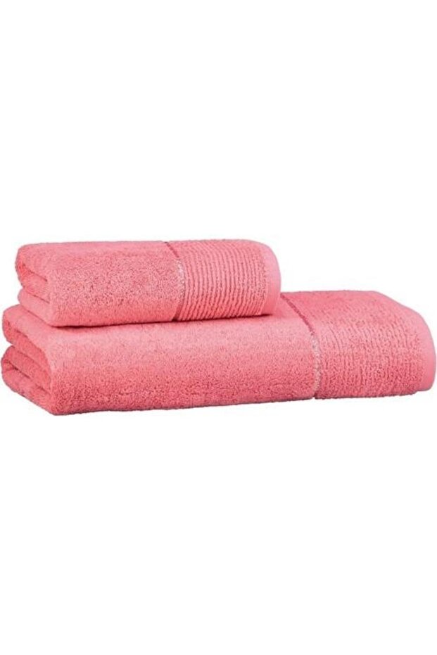 New Soho Pink Towel Bath Set 50*90 - 90*150 Cm.