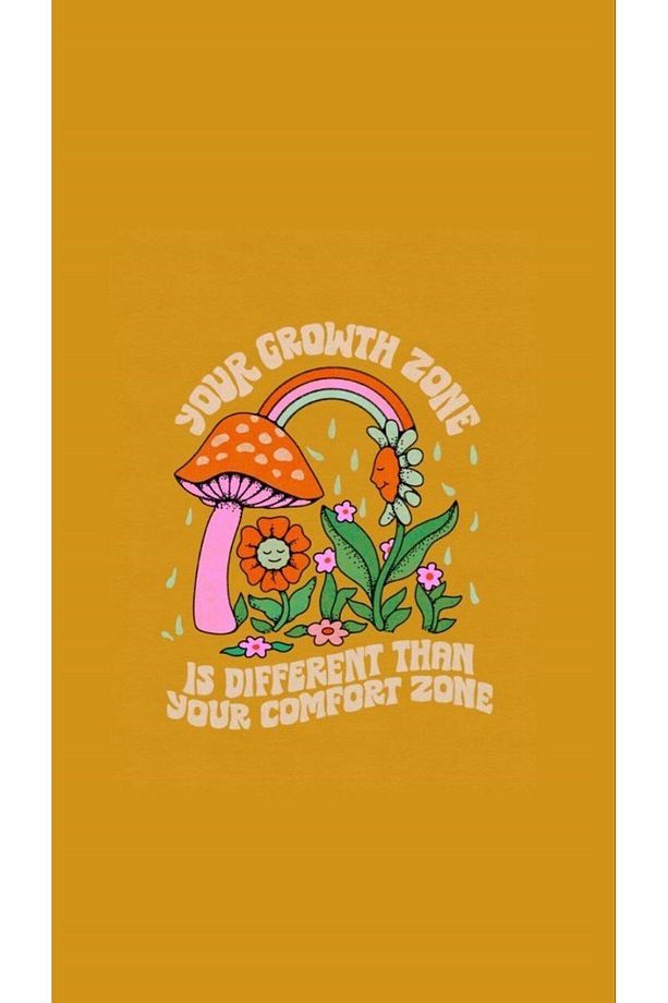 Your Growth Zone Is Different Than Your Comfort Zone Yıkanabilir Kaymaz Taban Leke Tutmaz Yoga Matı - 2
