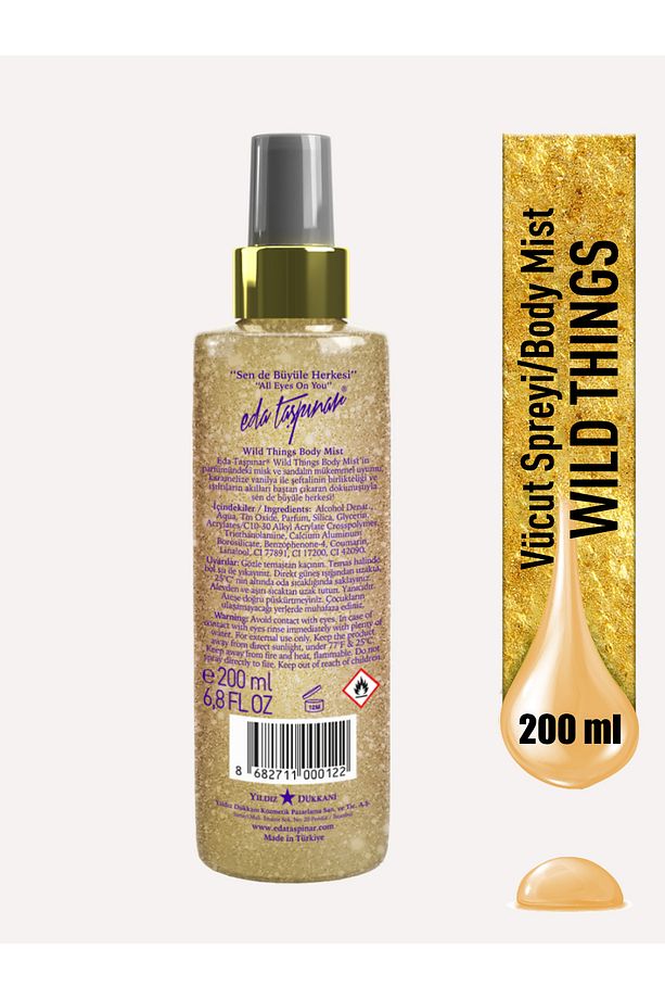 Wild Things Simli Body Mist Vücut Spreyi 200ml. Eda-00011 - 2