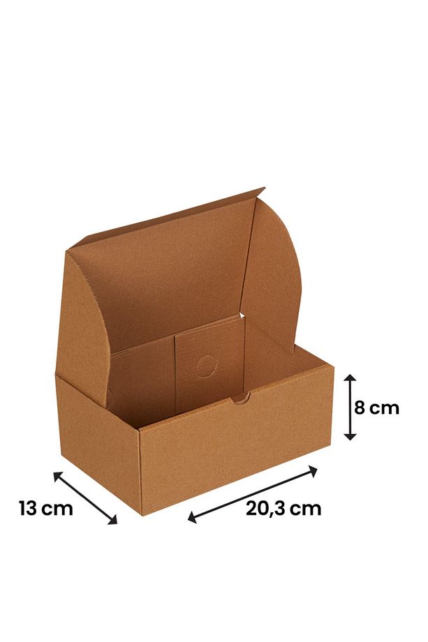 20x12x8-50 Adet Hamburger Kutusu - 1