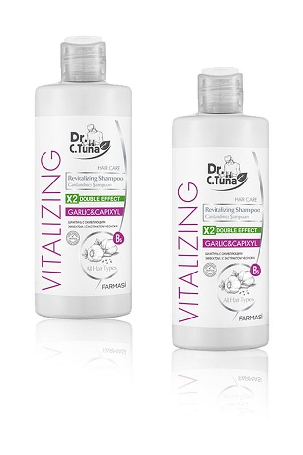 Dr. C. Tuna Vitalizing Tüm Saçlar Için Canlandırıcı Sarımsaklı Şampuan 2 Adet X 225ml - 1