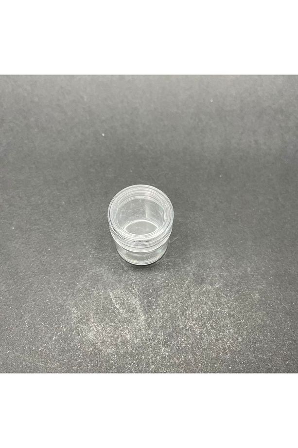 5 Ml Şeffaf Mika Krem Kavanozu Ufak Plastik Kavanoz - Akrilik Kavanoz - Küçük Kavanoz -6 Adet - 4