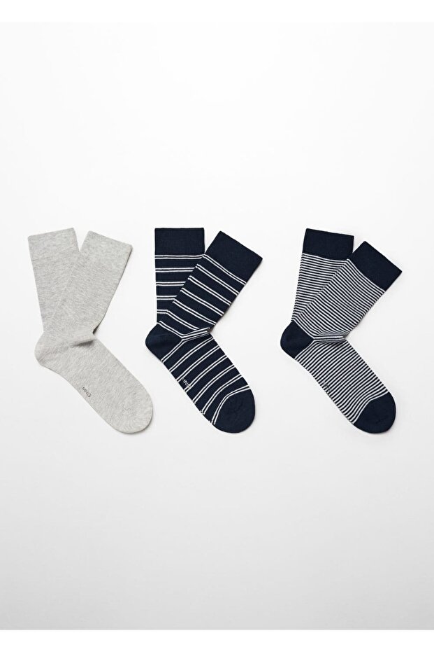 3'lü pamuklu çorap - 1