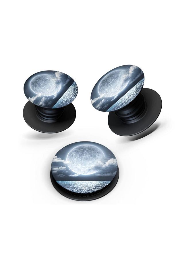 Desenli Pop Socket Great Moon Telefon Parmak Tutucu Popsocket Stand - 1