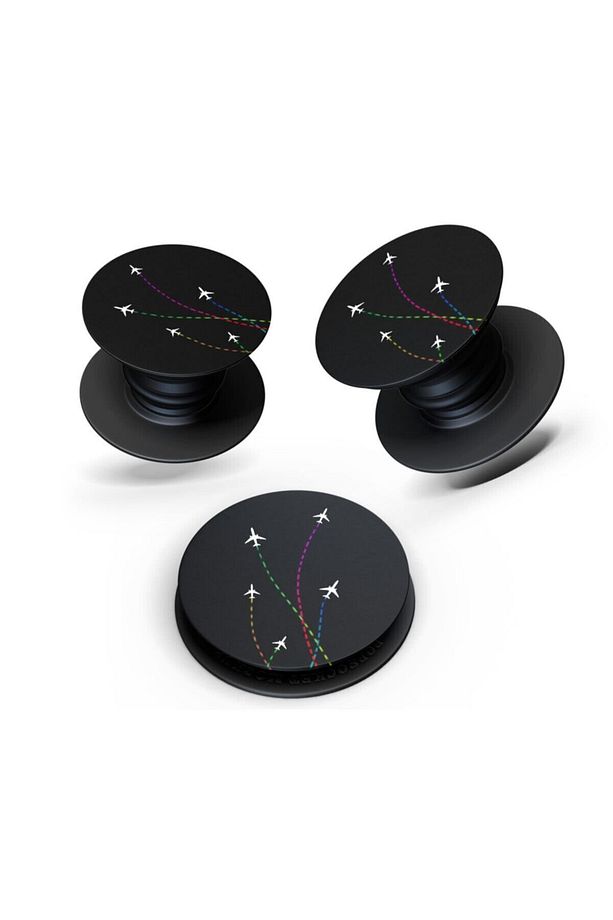 Desenli Pop Socket Planes Telefon Parmak Tutucu Popsocket Stand - 1