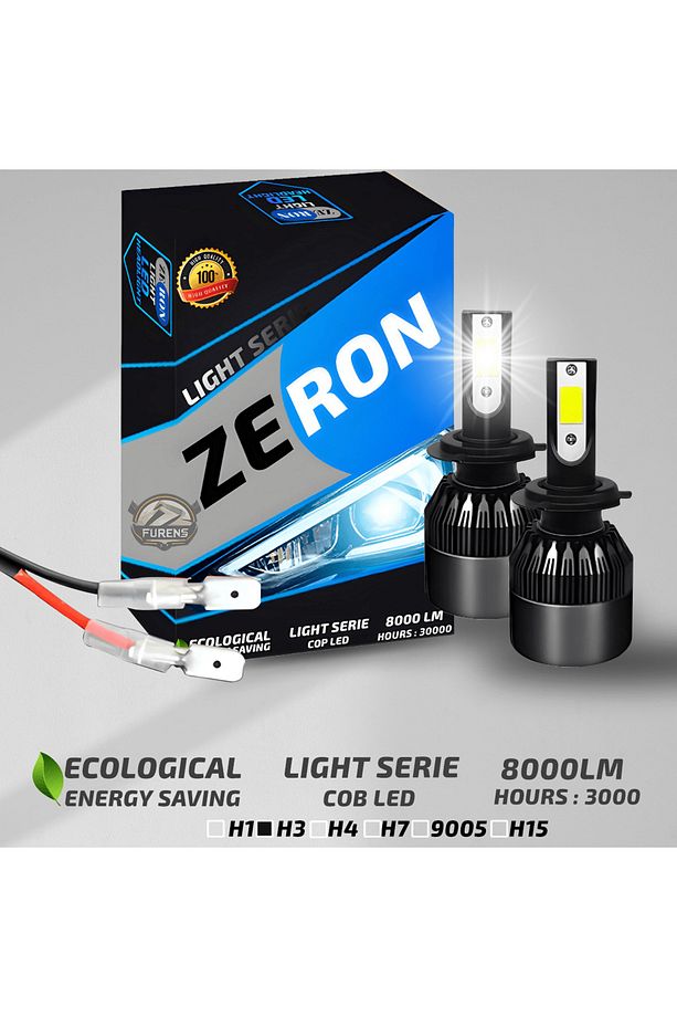 Fiat Tofaş Sis Farı Uyumlu Şimşek Etkili Led Xenon Light Series H3 - 3