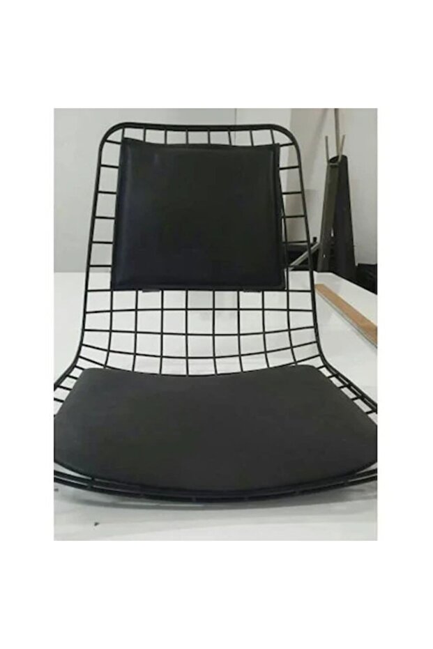 Siyah Tel Sandalye Sırt Minderi - 1