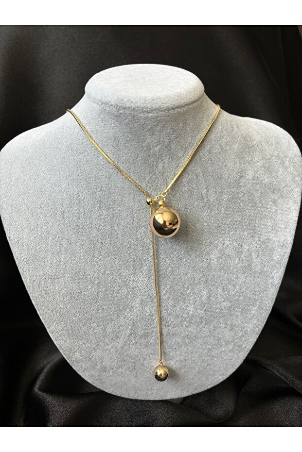 Asansörlü Çelik Top Model Kolye - 2