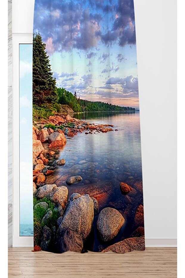 Göl Manzara Fon Perde - 1