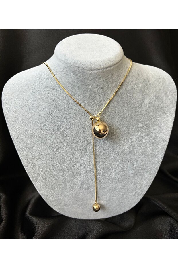 Asansörlü Çelik Top Model Kolye - 1