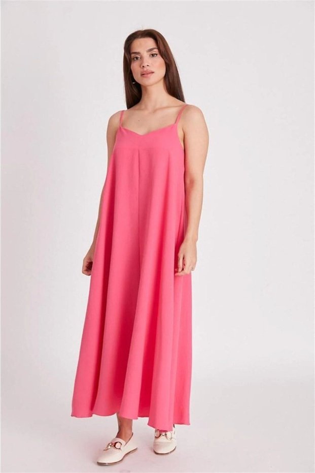 WOMEN'S ROPE STRAPPED LONG DRESS