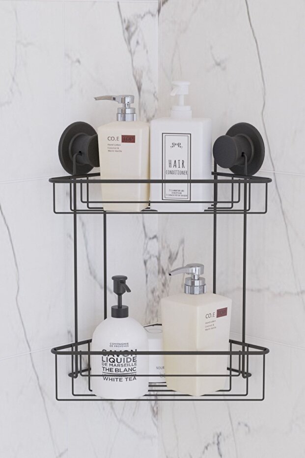 Suntel Two Tier Vacuum Corner Shelf
