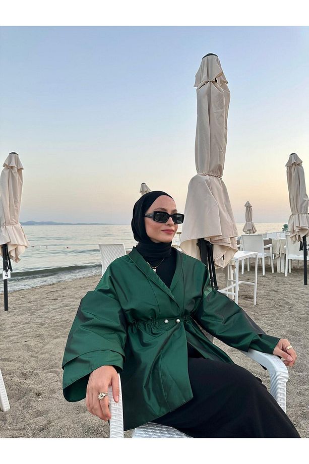 Lara Ceket Zümrüt Yeşili - 1