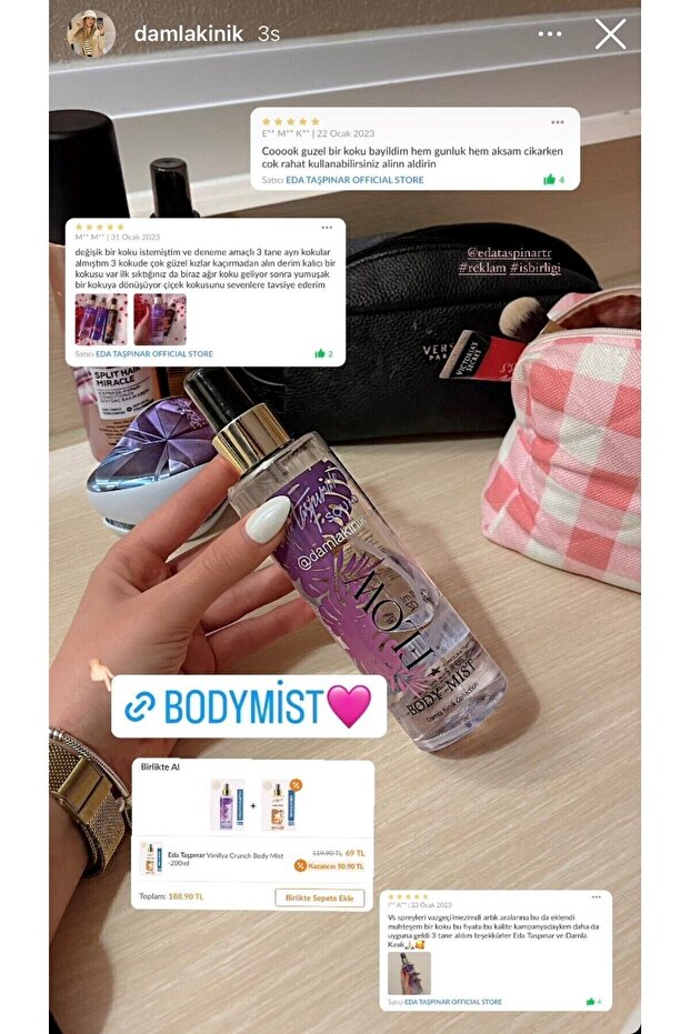 Squad Flow Damla Kınık Collection Body Mist - 200 ml  (EGX75) - 6