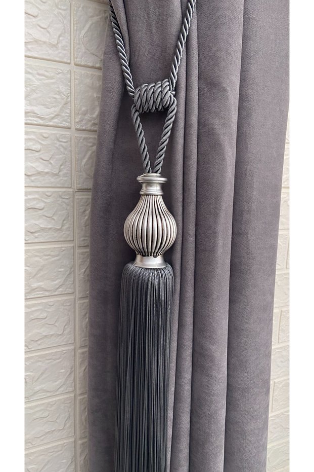 1 Piece Tasseled Braçol Striped Vase Hornbeam Tactical Curtain Accessory