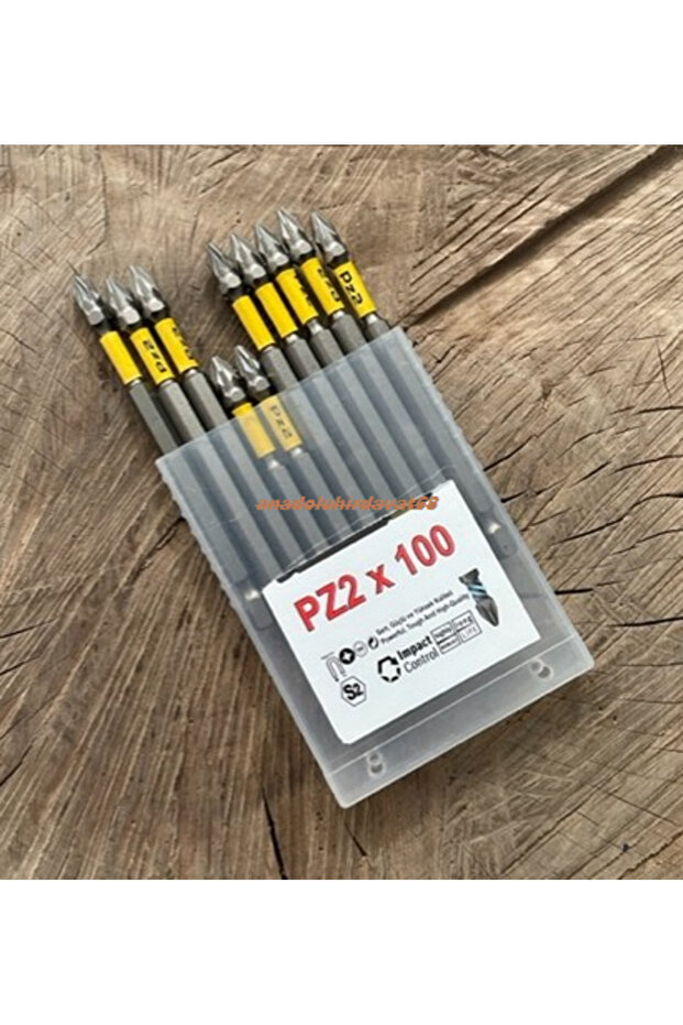 PZ2 MIKNATISLI YILDIZ BİTS UÇ PZ2 SUNTA VİDA SIKMA UCU 10PCS 100MM - 1