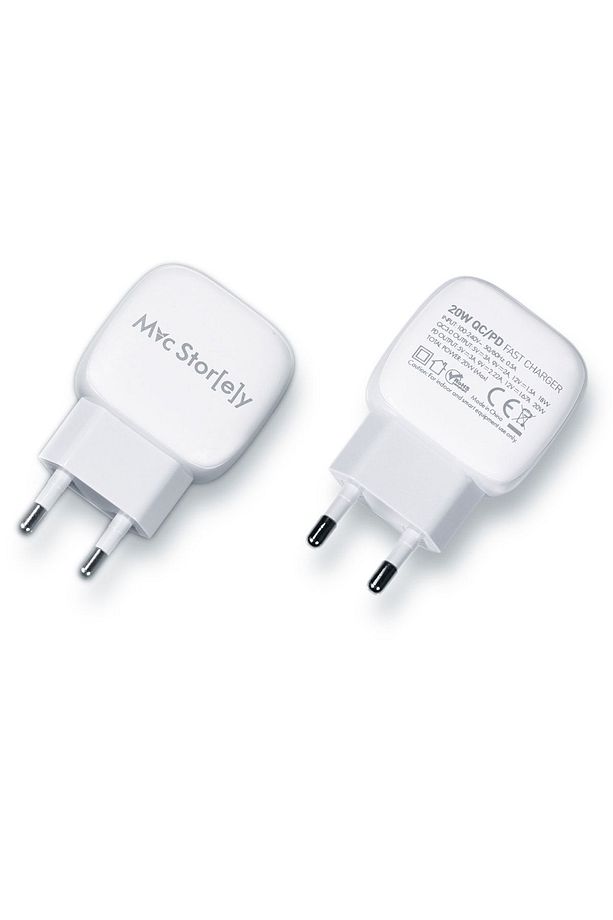 Hızlı Şarj Aleti Güç Adaptörü 20W QC/PD Type-C ve USB-A Girişli iPhone ile Uyumlu - 2