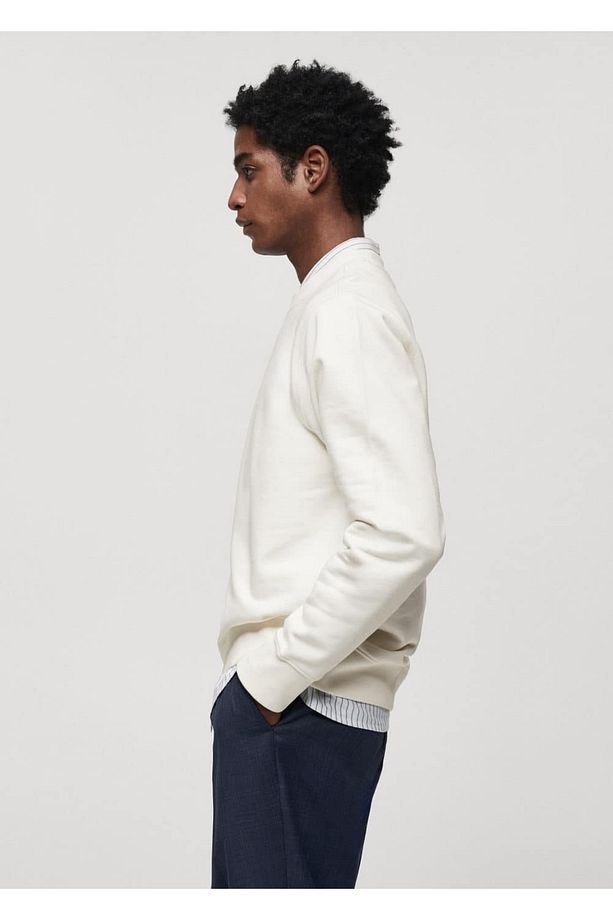 %100 pamuklu basic sweatshirt - 7