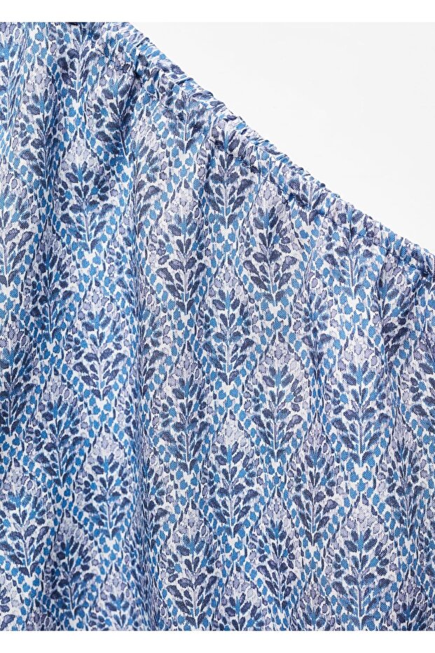 Patterned asymmetrical blouse - 3