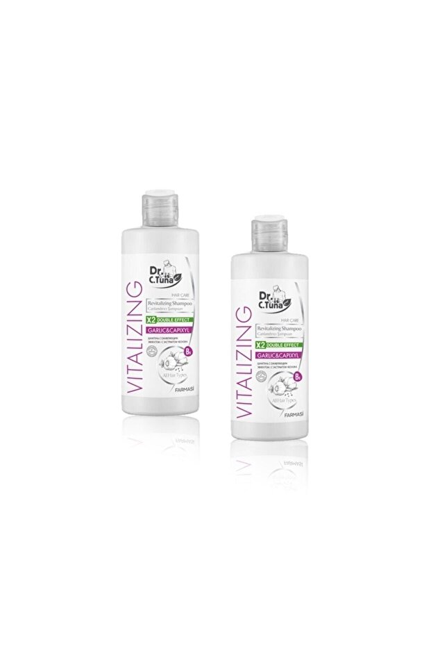 Dr.C.Tuna Vitalizing Sarımsaklı Şampuan 225 ml 2 Adet - 1