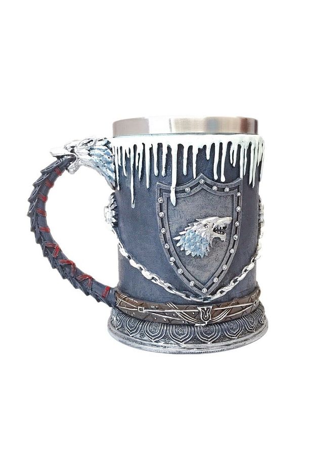 Game Of Thrones Stark Kupa 3d Oyma Paslanmaz Çelik Kupa - 4