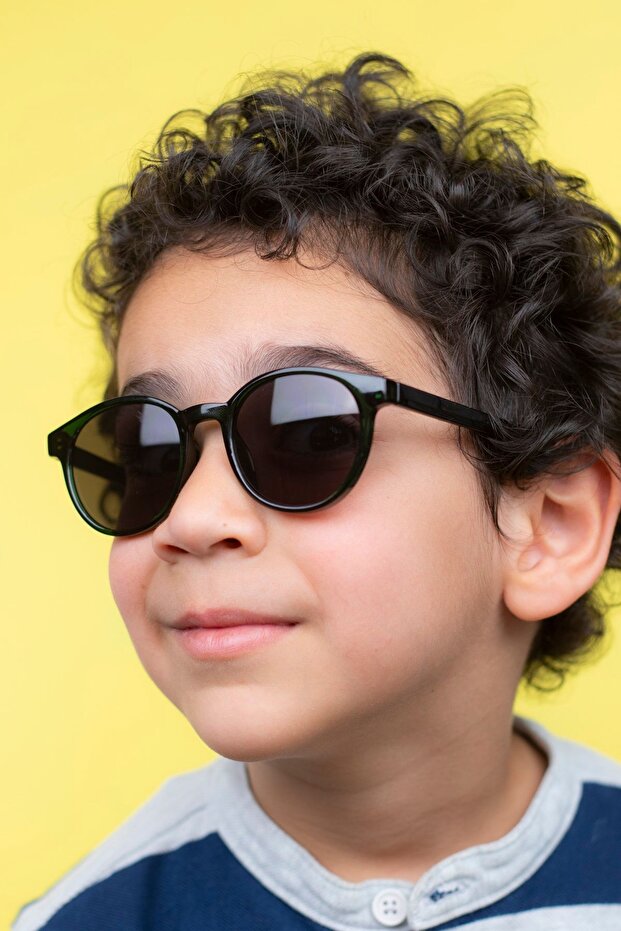 Unisex Polarized Kids Sunglasses | Dark Green | 2-8 Years Old | Light Flexible