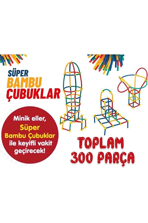 Bambu Çubuklar 300 Parça - 6