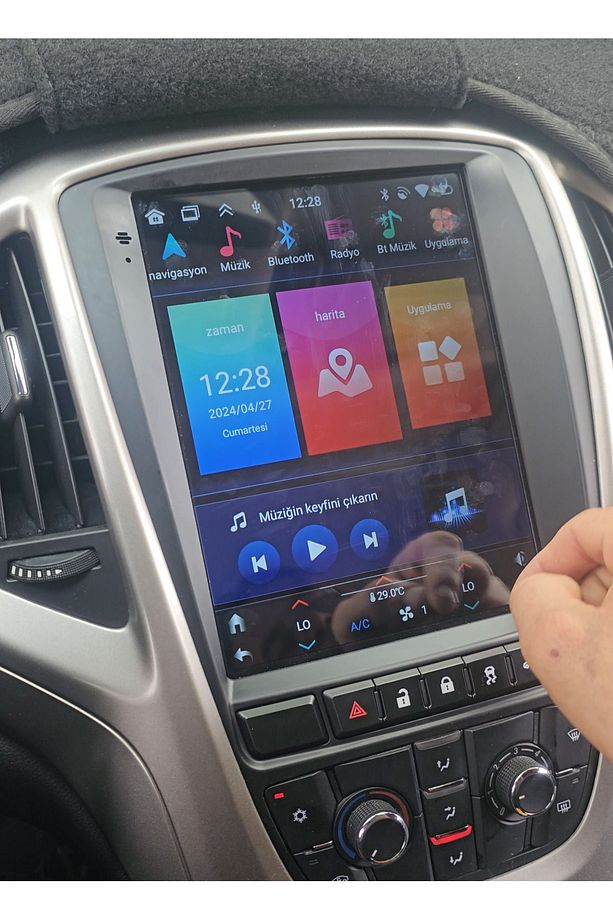 Opel Astra J Tesla Android Multimedya Tablet 4-64 Car Play - 3