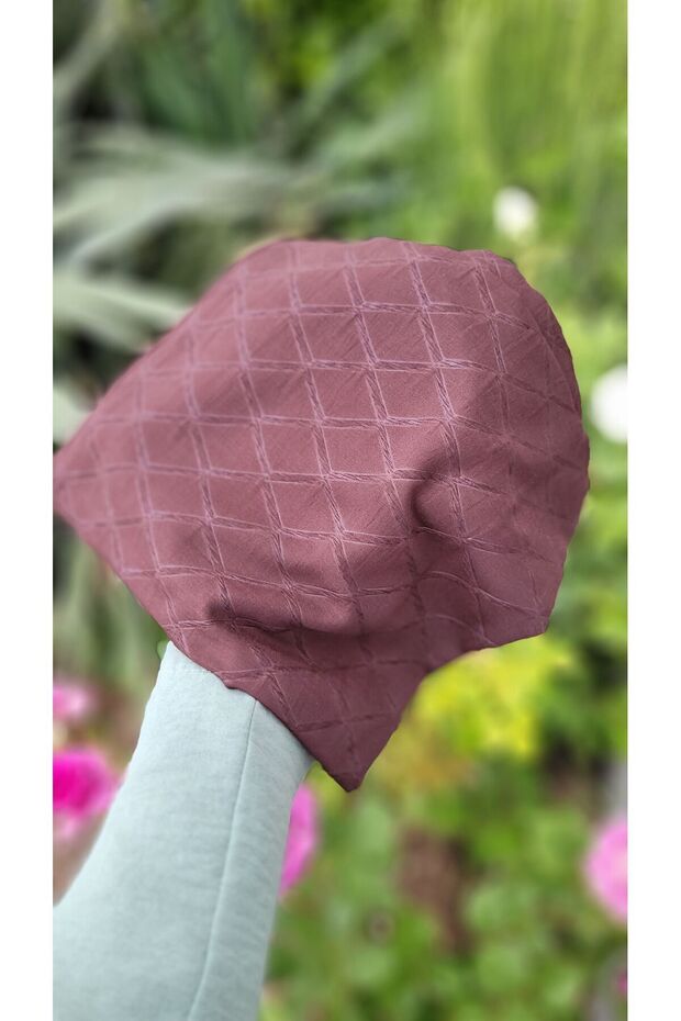 Kadın Tesettür Hijab Bambu Jakar Eşarp*Acı Kahve 7 - 3