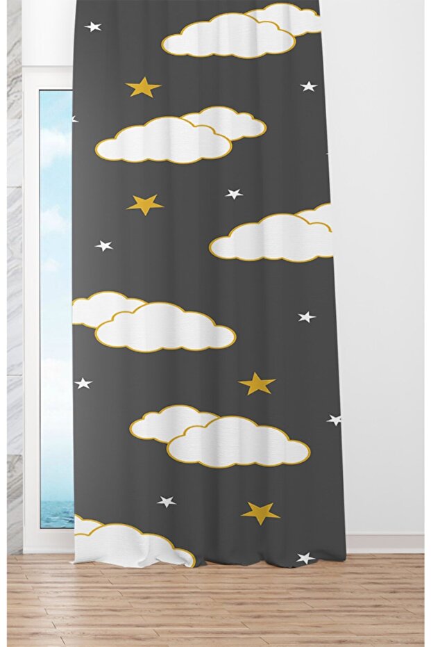 White Cloud Single Wing Background Curtain - 2