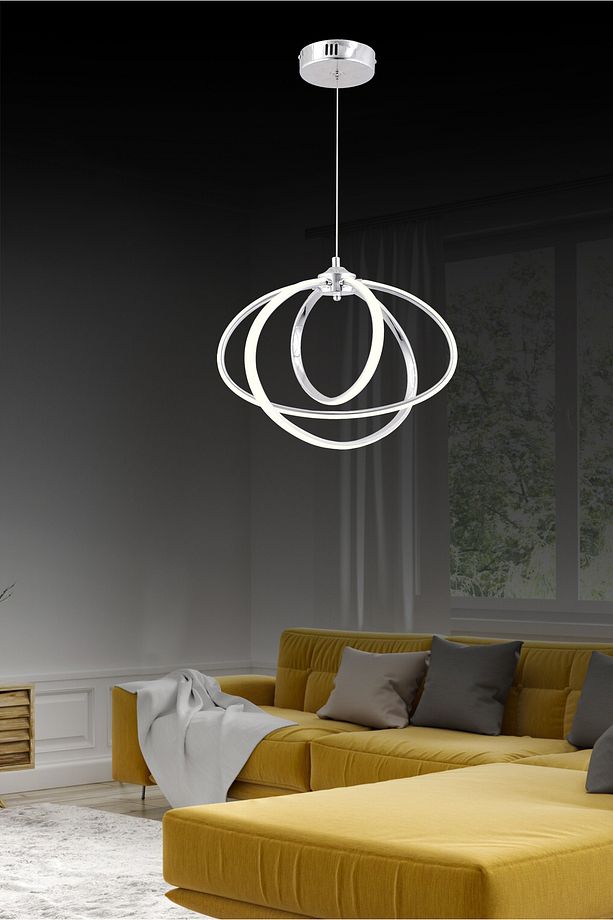 LED AVİZE ELİPSE 3LÜ SARKIT ÇİFT RENK IŞIKLI - 1
