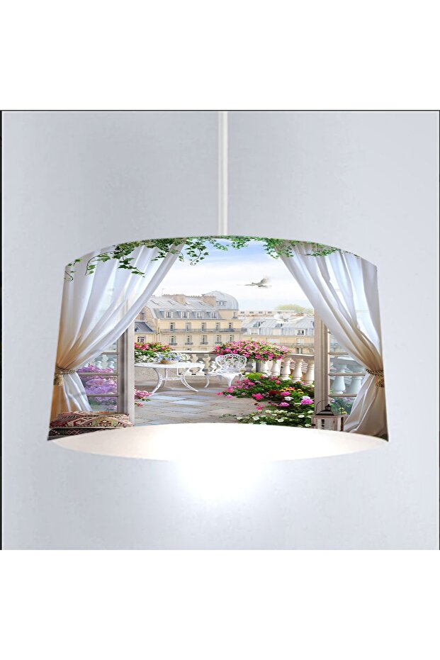 BALKON MANZARA DİJİTAL BASKI AVİZE - 2