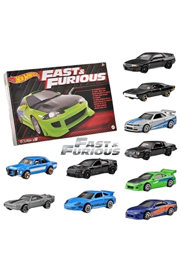 hızlı ve öfkeli 10lu araç seti fast and furious orijinal - 5