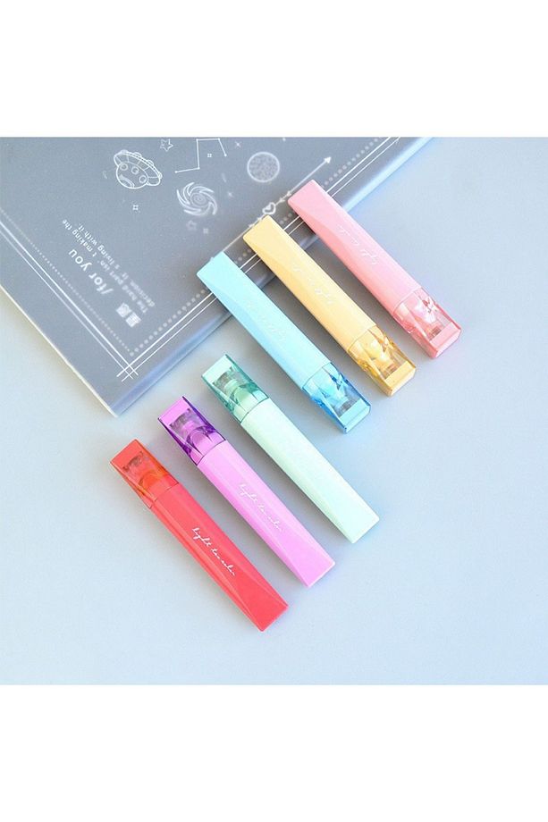 Chosch Colorful Fosforlu Kalem Işaretleme Kalemi 6 Lı Set - 8