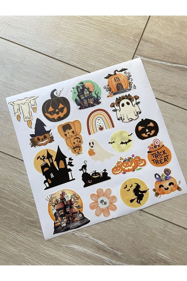 Halloween -2 Themed Opaque Sticker Set - (2 Set / 38 Stickers)