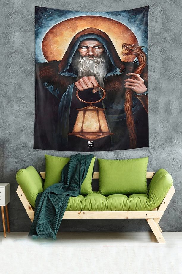 Sihirbaz Leke Tutmaz Kumaş Duvar Örtüsü Duvar Halısı Tapestry - 2