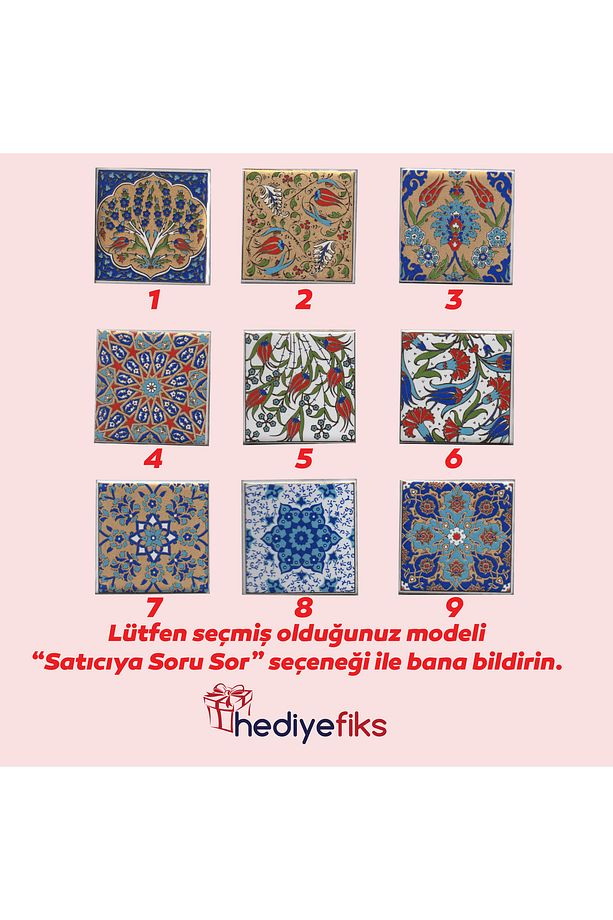 Ahşap, Çini Motifli, Takı Saat Kol Düğmesi Kutusu - 2
