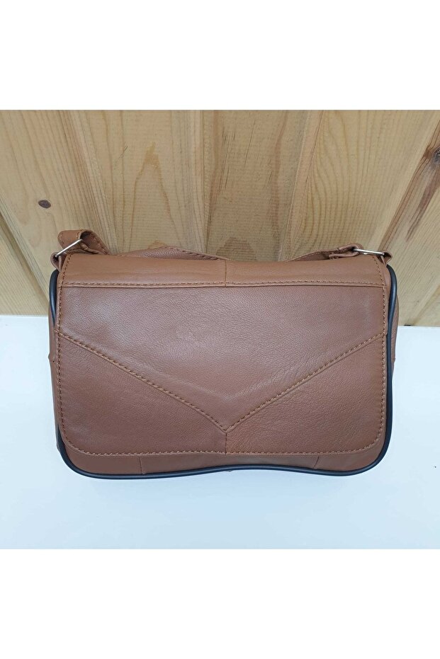 Hakiki Deri Kadın Çanta (TABA) - 2