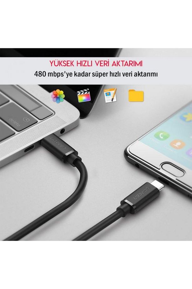 Type-c 3a Şarj Ve Data Kablosu 1.5 Metre - 4